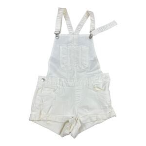 Anine Bing White Womens Shortall Overalls Y2k Cottagecore sz XS Denim Jeans